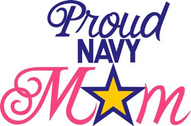Picture of Proud Navy Mom SVG File