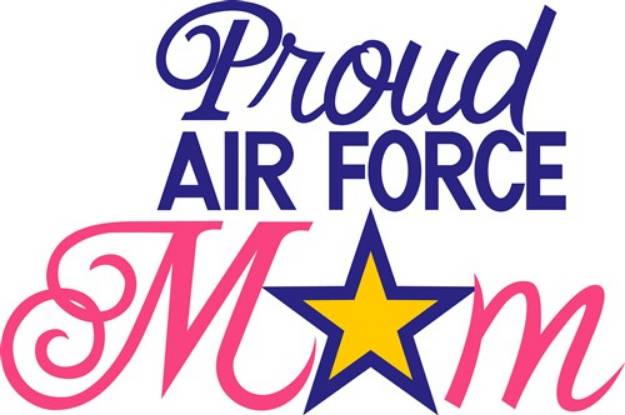 Picture of Proud Air Force Mom SVG File