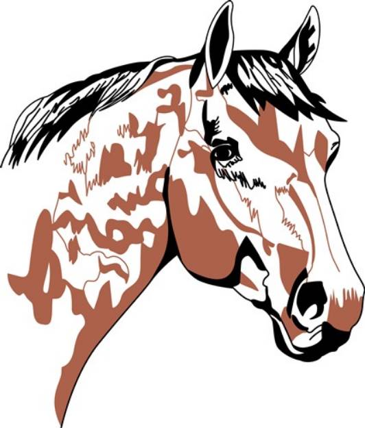 Picture of Horse Head Profile SVG File