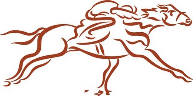 Picture of Race Horses SVG File