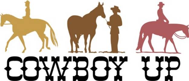 Picture of Cowboy Up SVG File