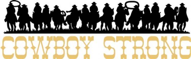 Picture of Cowboy Strong SVG File
