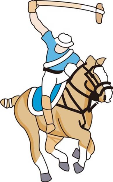 Picture of Polo Horse   SVG File