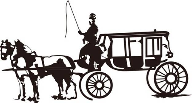 Picture of Horse Drawn Carriage SVG File