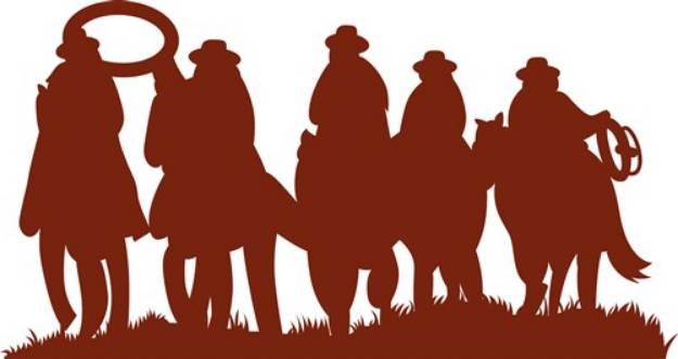Picture of Riders Silhouette SVG File
