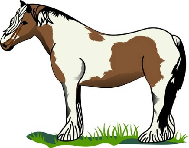 Picture of Gypsy Vanner SVG File