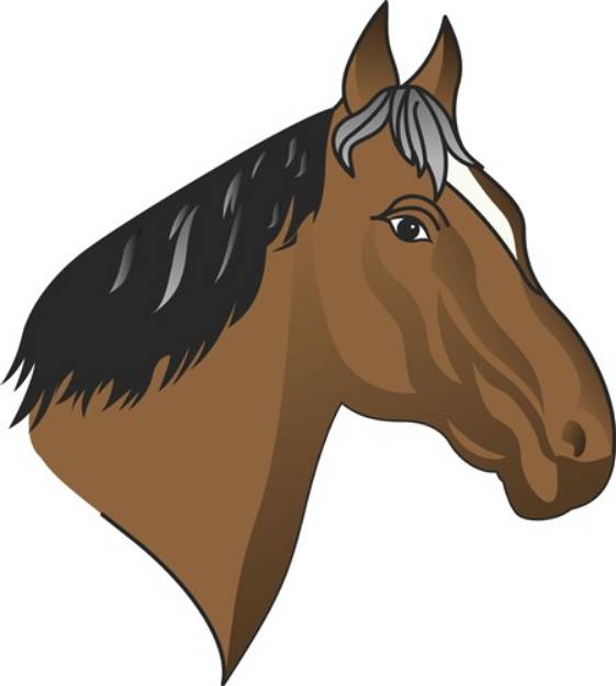 Picture of Standardbred Head SVG File