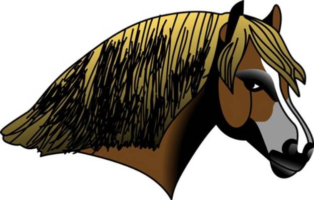 Picture of Welsh Pony Head SVG File