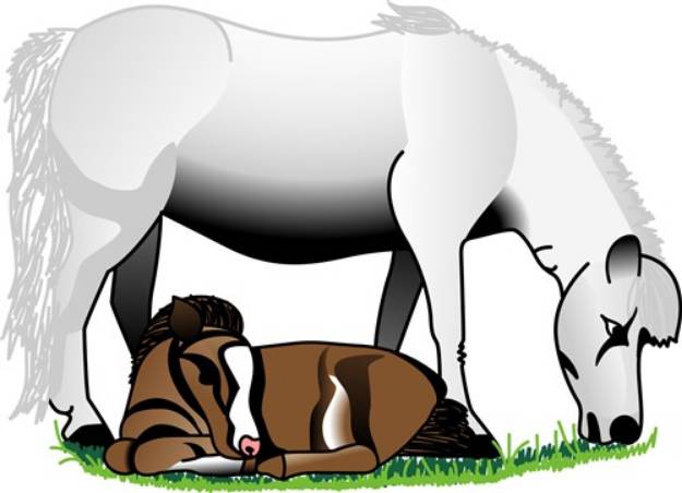 Picture of Miniature Ponies SVG File
