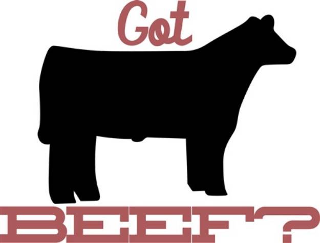 Picture of Got Beef? SVG File