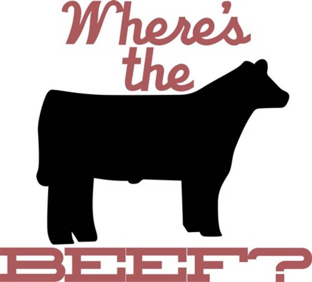 Picture of Wheres The Beef SVG File