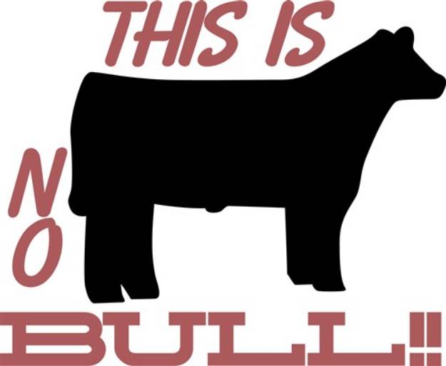 Picture of No Bull SVG File