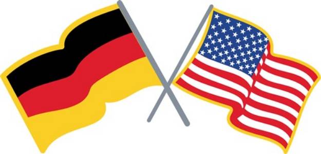 Picture of German American Flags SVG File