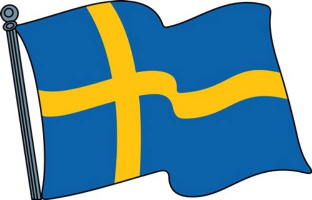 Picture of Swedish Flag SVG File