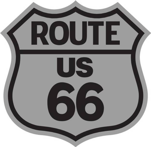 Picture of Route 66 Sign SVG File
