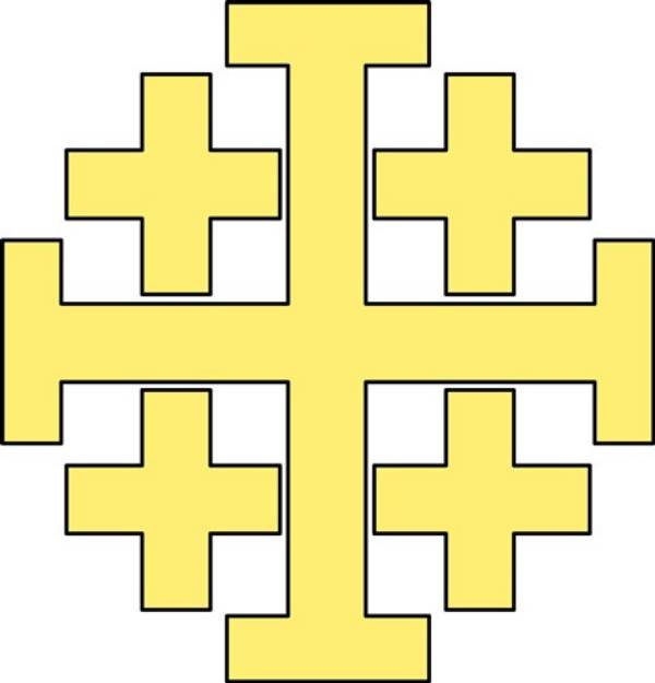 Picture of Jerusalem Cross SVG File