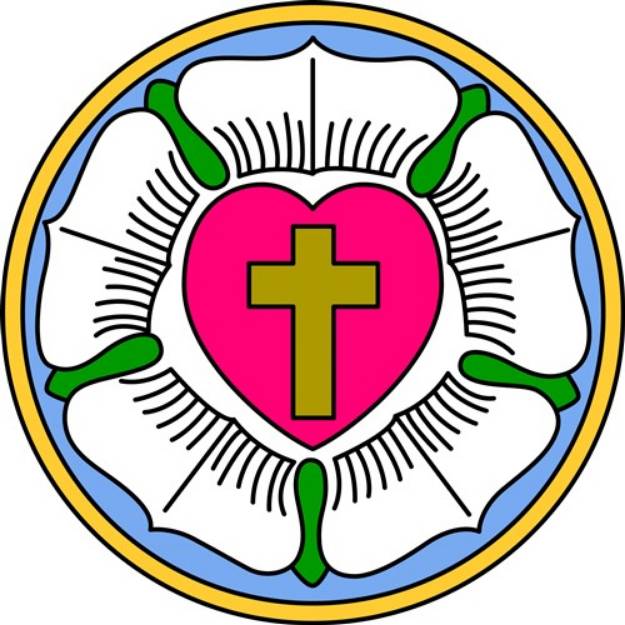 Picture of Lutheran Rose SVG File