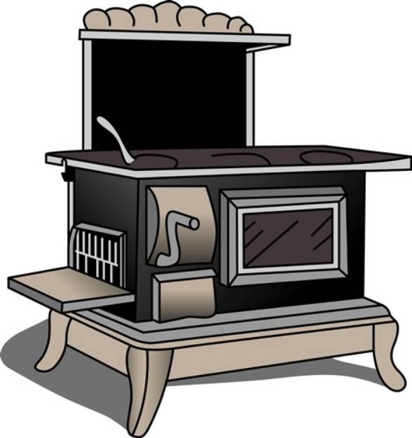 Picture of Kitchen Stove SVG File