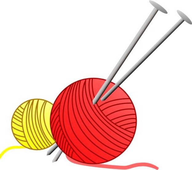 Picture of Needles & Yarn SVG File