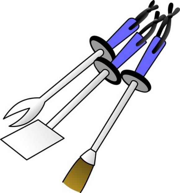 Picture of BBQ Tools SVG File