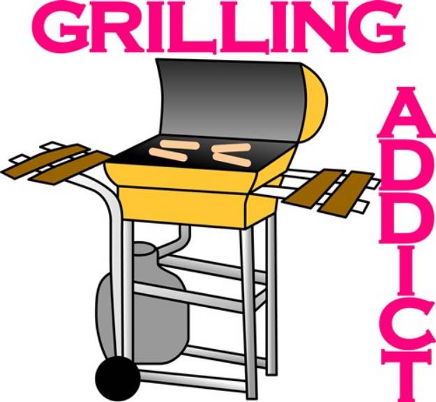 Picture of Grilling Addict SVG File