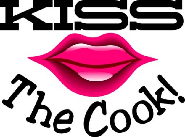 Picture of Kiss The Cook SVG File