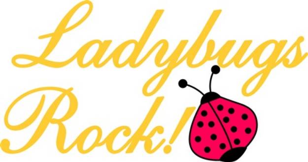 Picture of Ladybugs Rock SVG File
