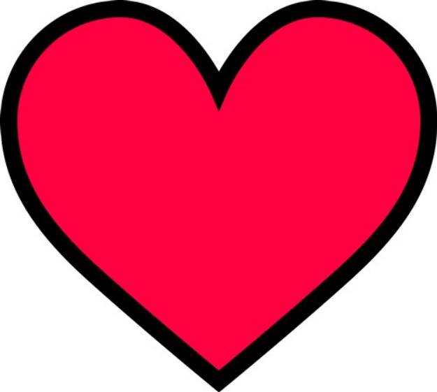 Picture of Two Color Heart SVG File