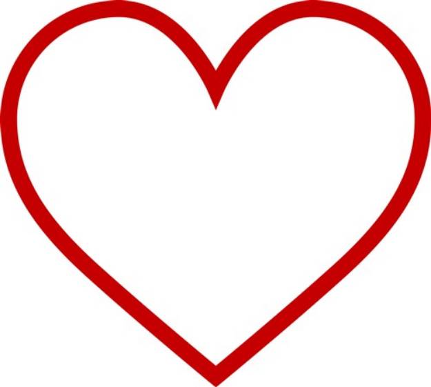 Picture of Heart Outline SVG File