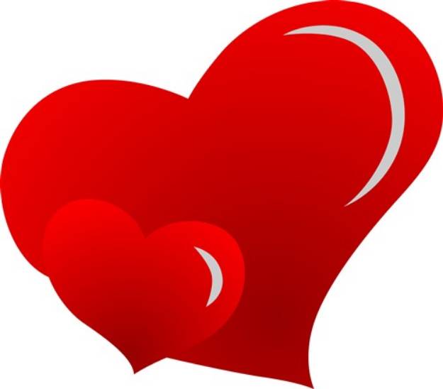 Picture of Applique Hearts SVG File
