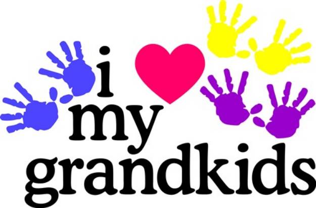 Picture of Love My Grandkids SVG File