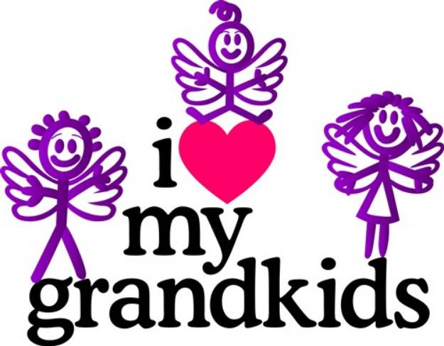 Picture of I Love My Grandkids SVG File