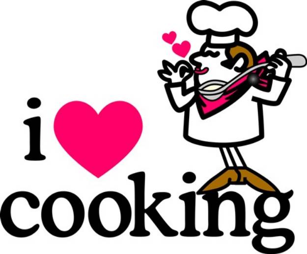 Picture of Love Cooking  SVG File