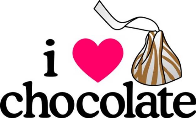 Picture of I Love Chocolate   SVG File