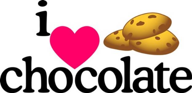Picture of  Love Chocolate Cookies SVG File