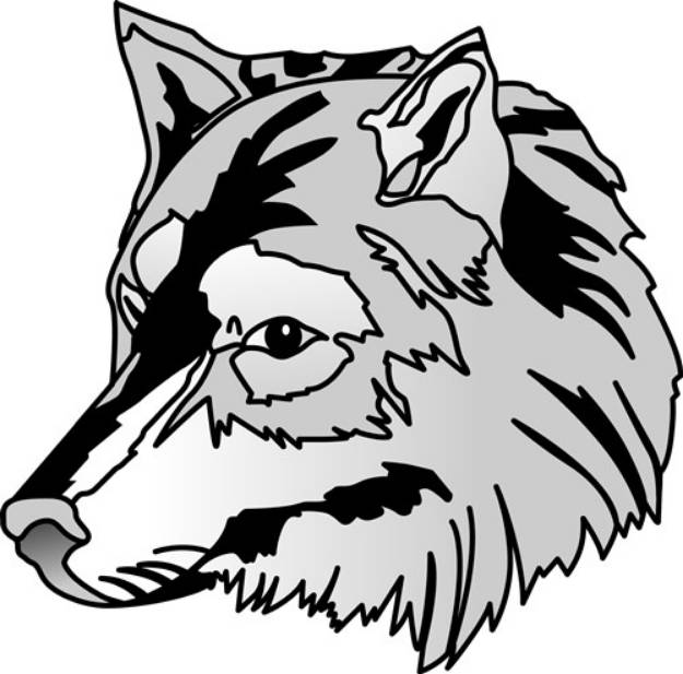 Picture of Wolf Head SVG File