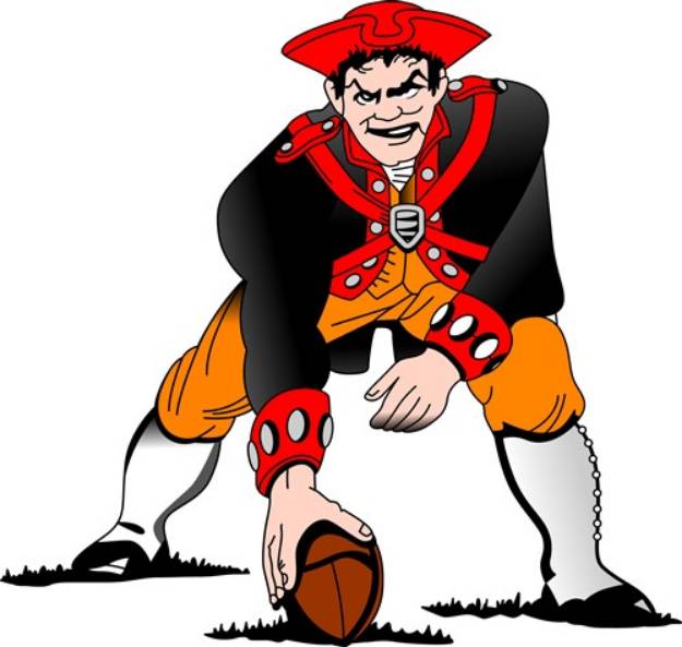 Picture of Patriot Football Player SVG File