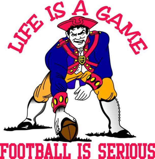 Picture of Football Is Serious SVG File