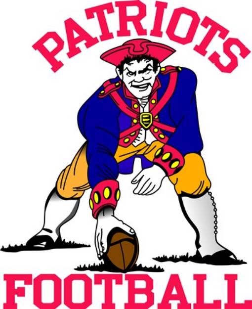 Picture of Patriots Football SVG File
