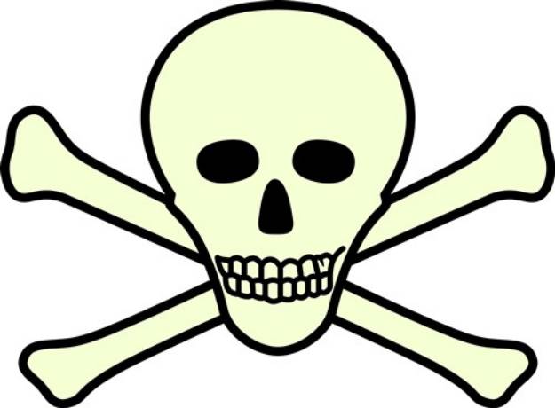 Picture of Skull and Crossbones SVG File