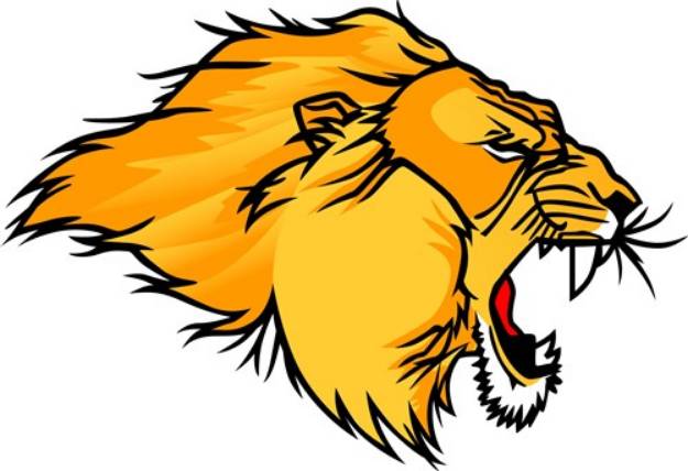 Picture of Lion Head SVG File