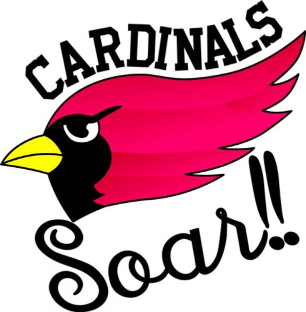 Picture of Cardinals Soar SVG File