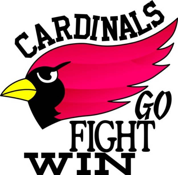 Picture of Cardinals Go Fight Win SVG File