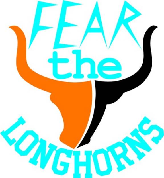 Picture of Fear The Longhorns SVG File