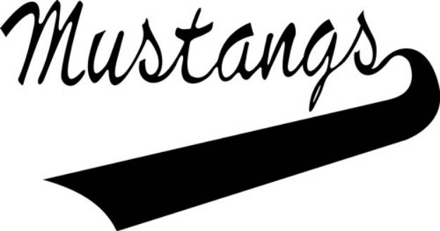 Picture of Mustangs   SVG File