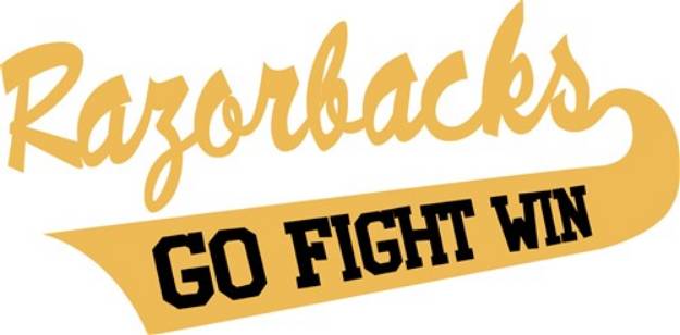 Picture of Go Fight Win SVG File