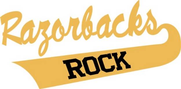 Picture of Razorbacks Rock SVG File