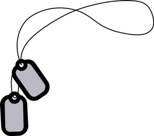 Picture of Dog Tags SVG File