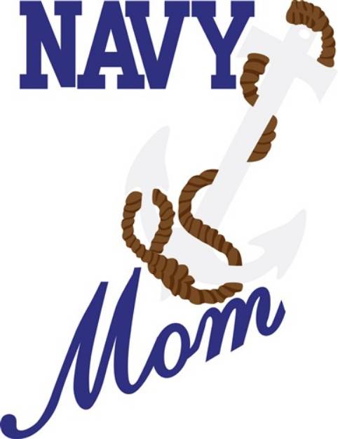 Picture of Navy Mom SVG File