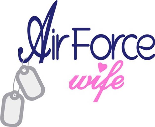 Picture of Air Force Wife SVG File